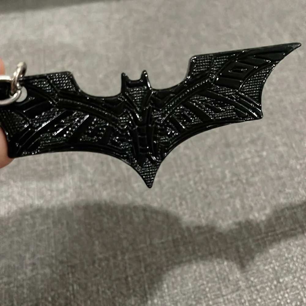 Batman Hot Wheels Arkham Knight Batmobile & Car and A Batman Batarang Keychain